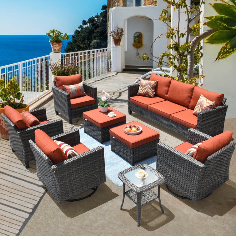 Patio furniture 2024 couch and chairs